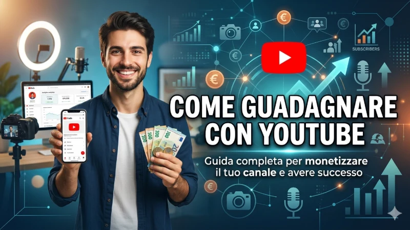 come guadagnare con youtube guida monetizzazione canale